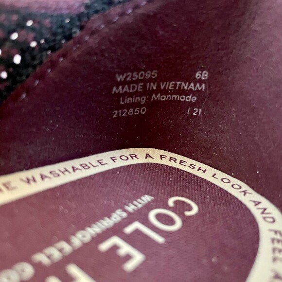 NWOT Cole Haan Springfeel Stitchlite Skimmer Washable Flats in Burgundy Size 6 - Picture 9 of 11